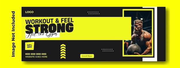 Vector the back of a card with a yellow background and a black and white text that says feel and feel stron