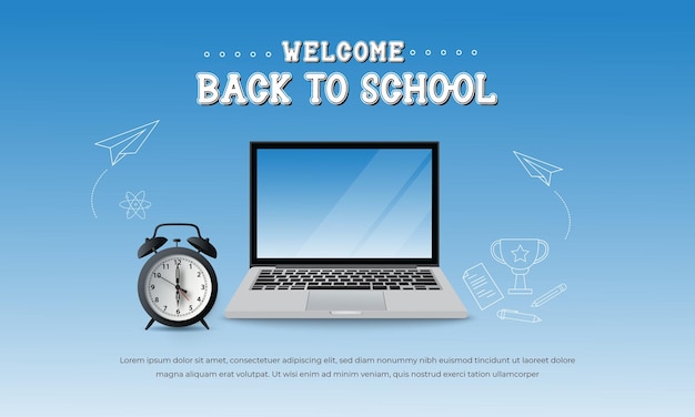 Back to school background template