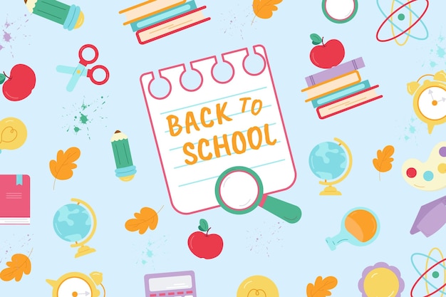 Back to School Background Vector illustration