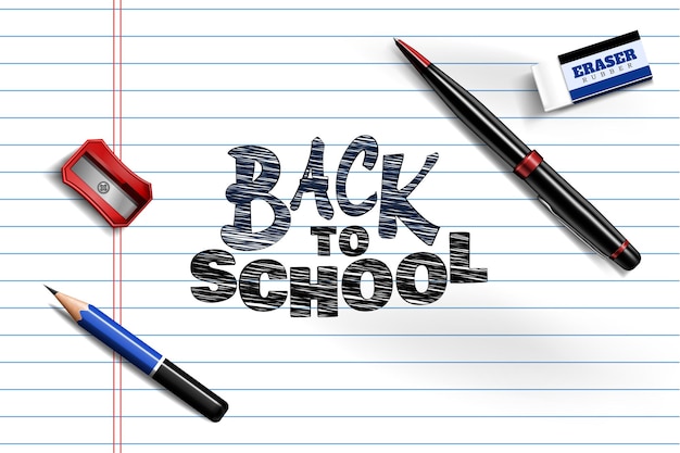 Back to school banner background design for business promotion