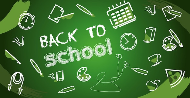 Back to school the beginning of the school year Vector