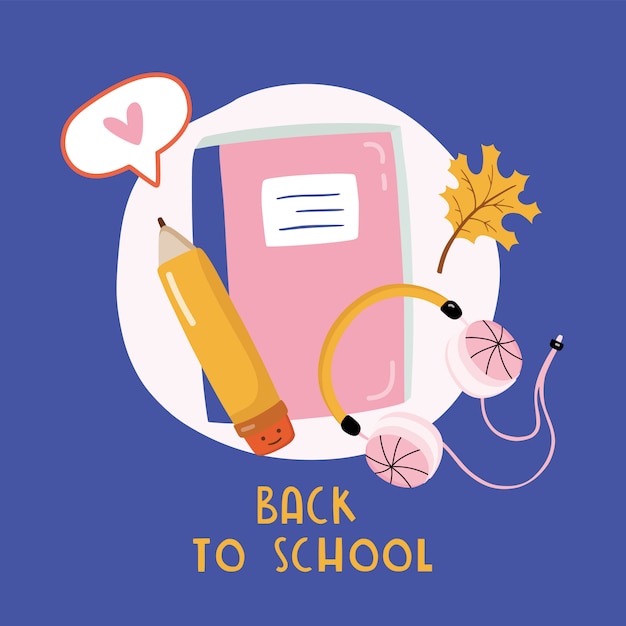 Back to school card.