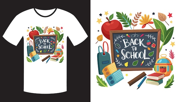 Vector back to school chalkboard style text for a classic classroom look