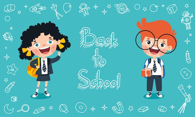 Back To School Concept With Students