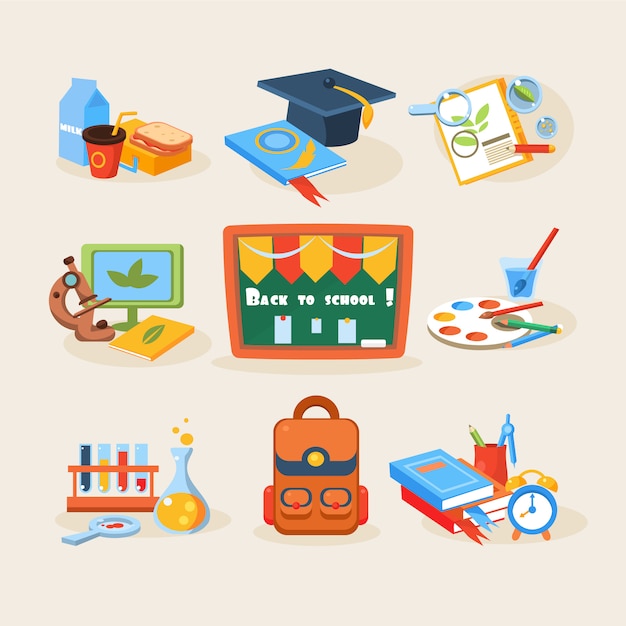 Back to school design template