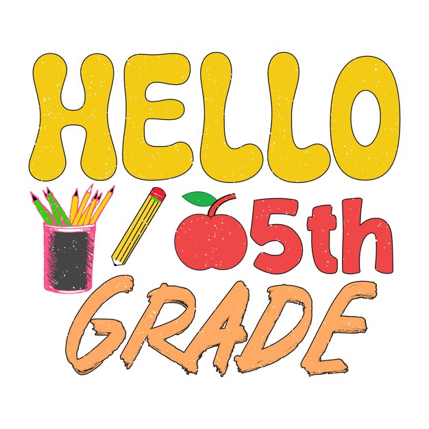 Vector back to school design