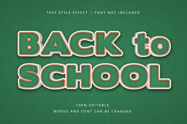 Back to School Editable Text Effect for Your Headline