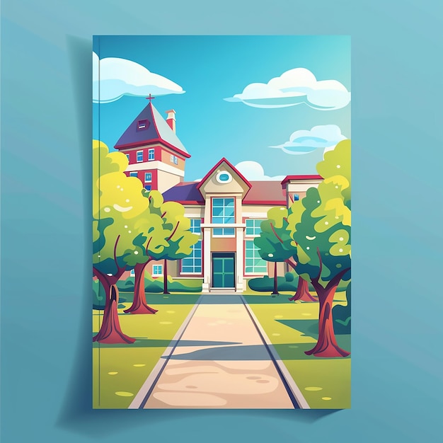 Back to school flyer template