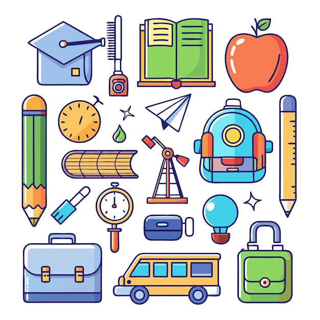 Back to School icon collection