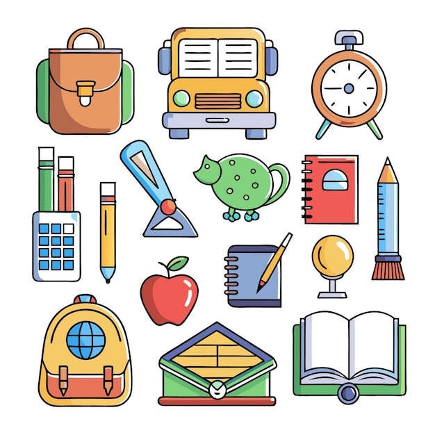 Back to School icon collection