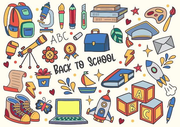 Back to school illustration Vector for banner, poster, flyer