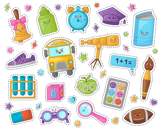 Back to School Kawaii stickers