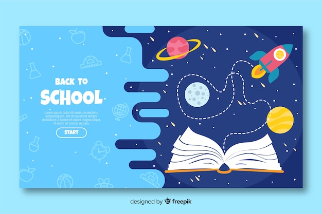 Back to school landing page