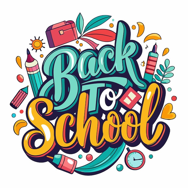 Back to School Lettering Design