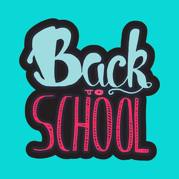 Back To School Lettering