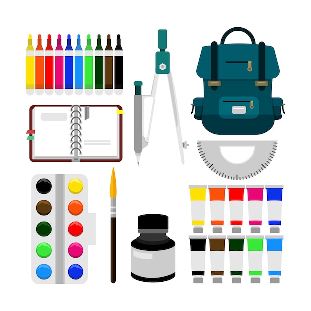 Back to School Object Equipment Illustration