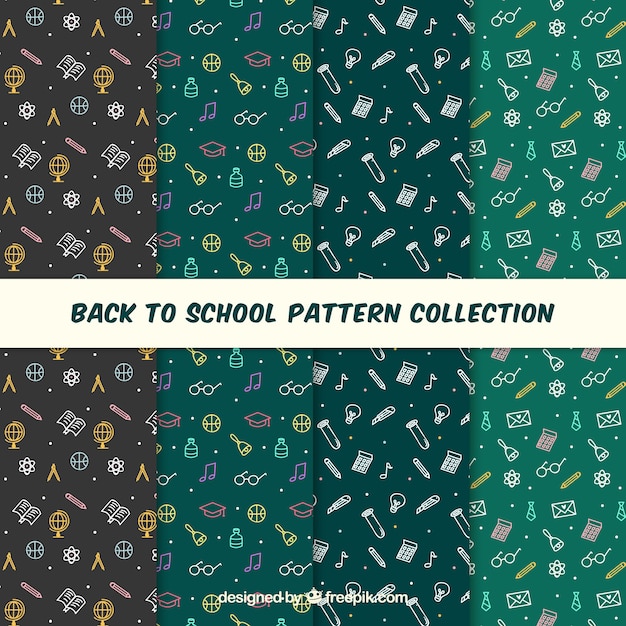 Back to school pattern collection