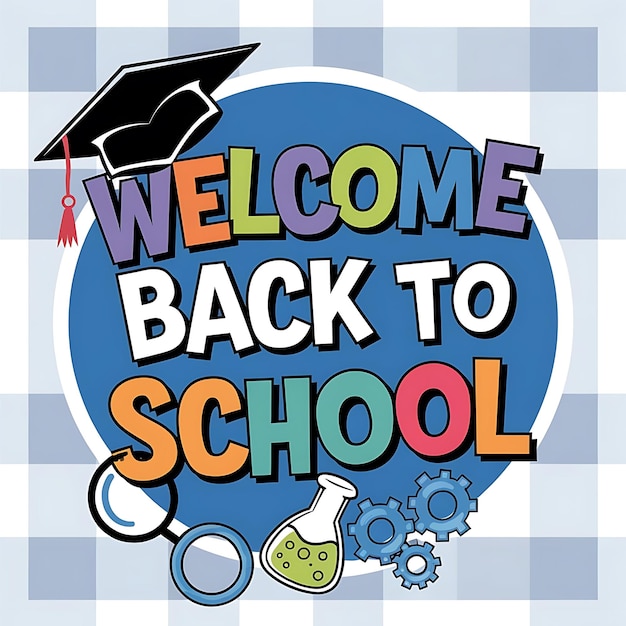 Back To School Poster Vector Image Illustration