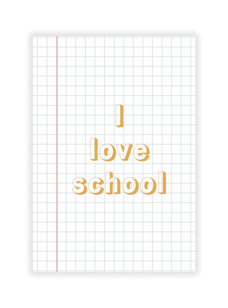 Back to school realistic paper Poster with text Learning concept Vector illustration concept