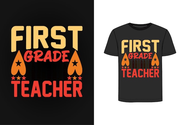 Back To School retro vintage t shirt design