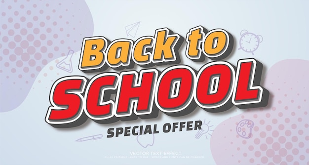 Back to school sale banner template