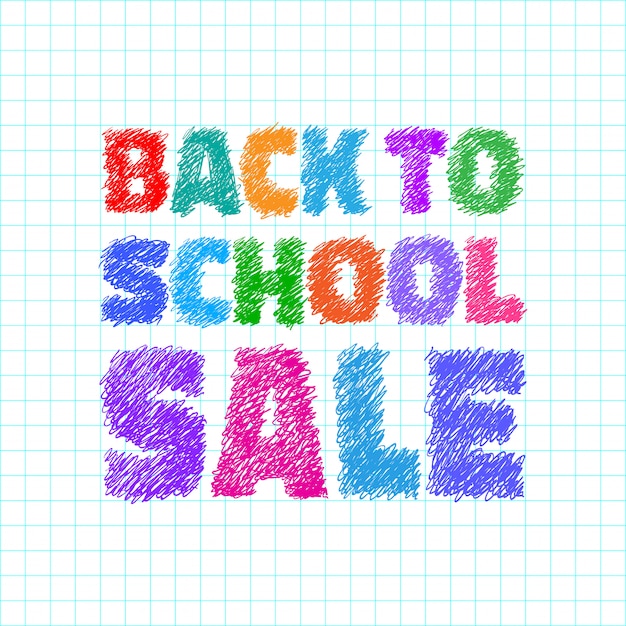 Back to school sale banner.