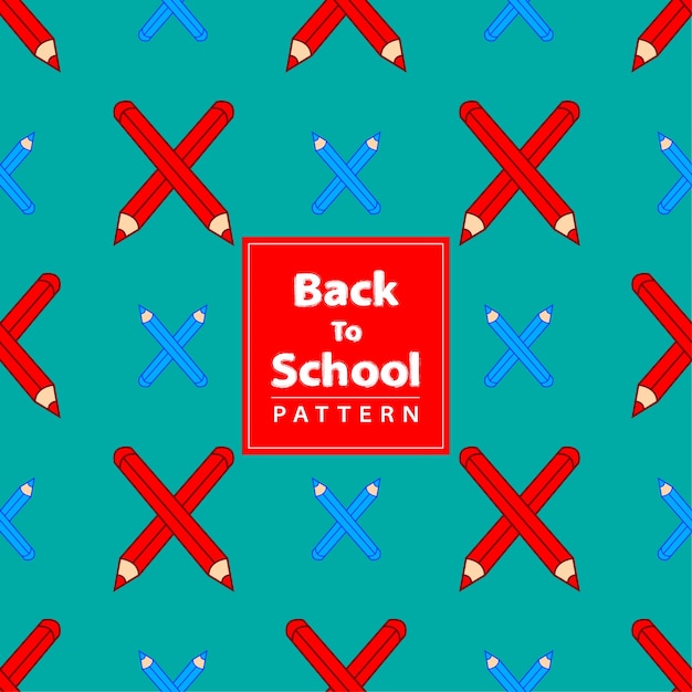 Back to school seamless pattern