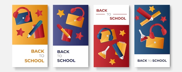 Back to school social media post template promotion