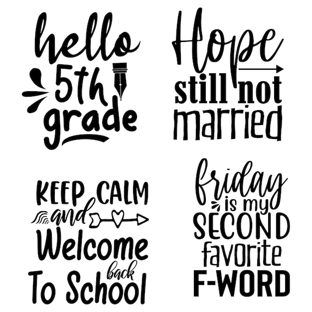 Vector back to school svg design