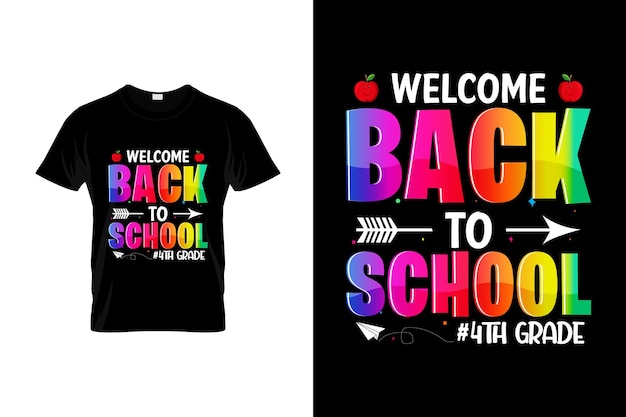 Back to school T-shirt Design or Back to school poster Design or Back to school illustration