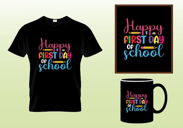 Back To School T-shirt Design Graphic Template