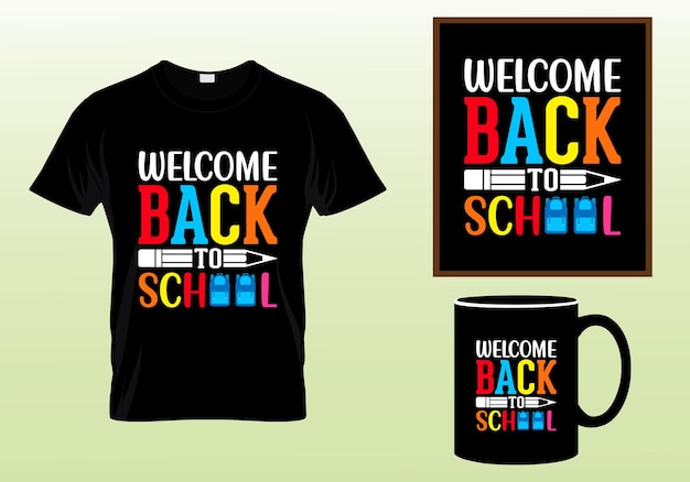 Back To School T-shirt Design Graphic Template