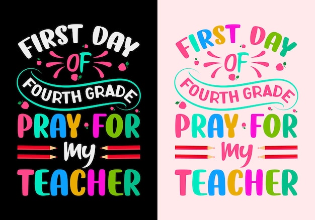 Back to school t shirt design vector