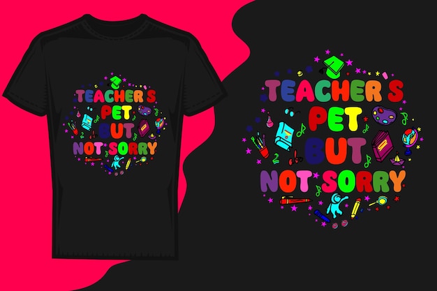 Back to school t shirt design