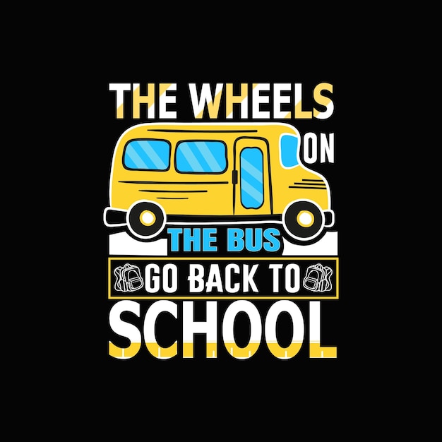 Back-to-school t-shirt print, vector art, and education items.