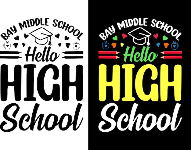 Back to school t shirt vector download