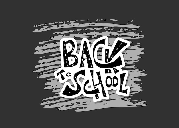 Vector back to school text for banner vector illustration