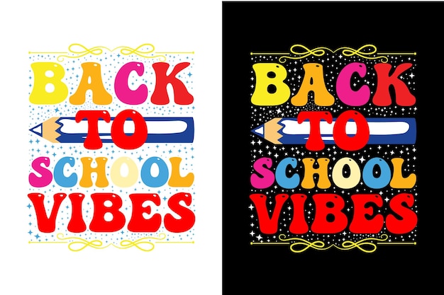 Vector back to school tshirts design typography back to school t shirt design cool back to school tees