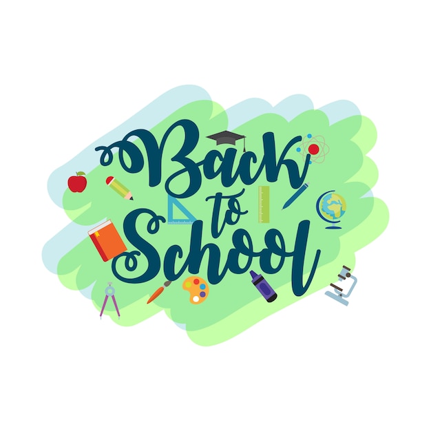 Back to School Typography and Icon