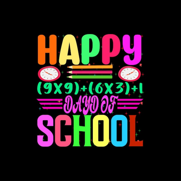 Back to school typography t-shirt design