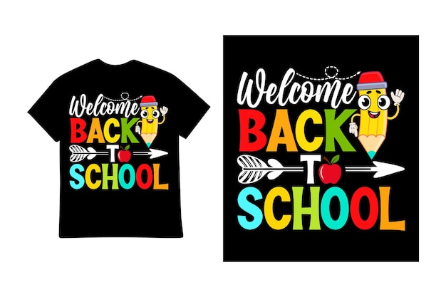 Back to school typography tshirt design vector illustration design