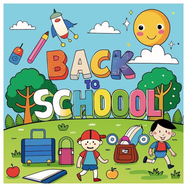 Back to school vector