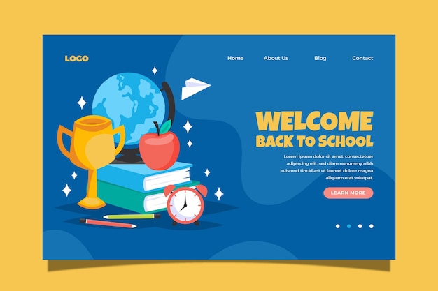 Back to school web page