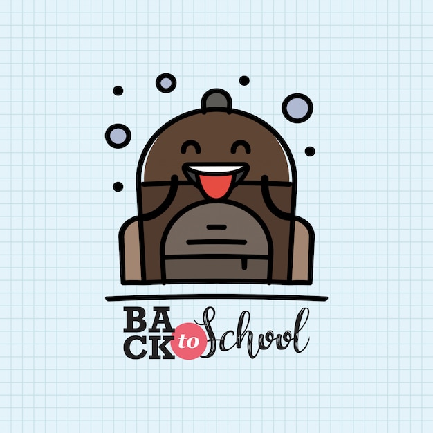 Back to School with backpack character