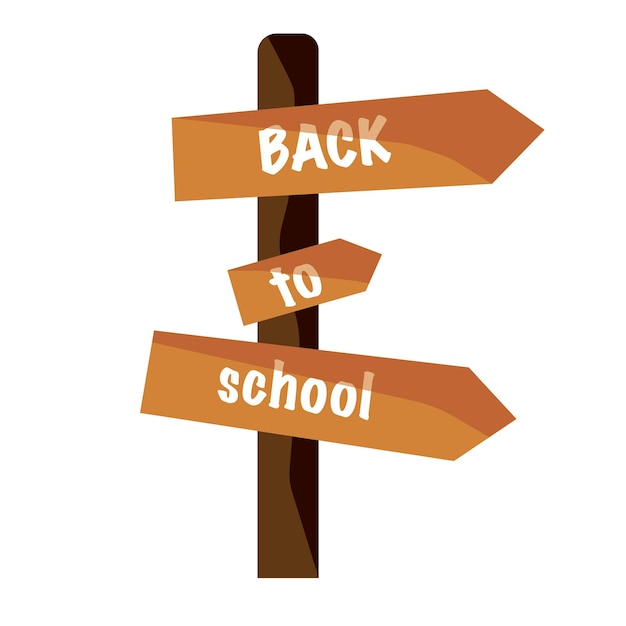 back to school wooden sign