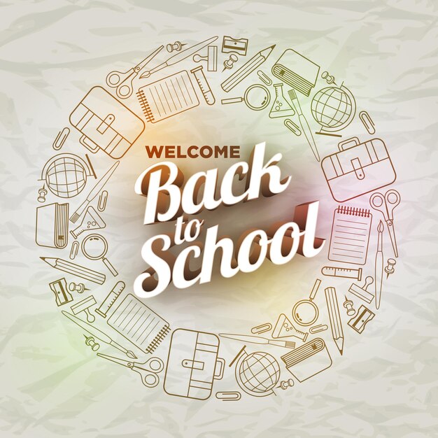 Vector back to school