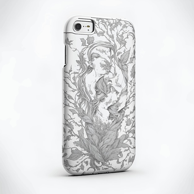 Vector back of smartphone design cover vector illustration