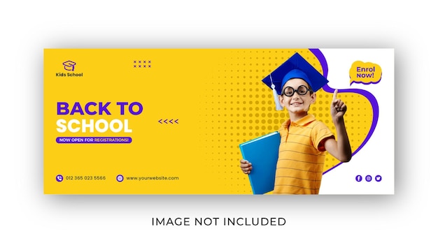 Back to social media post and web banner template