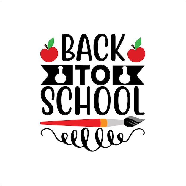 back_to_school School For Typography Tshirt Design Free Download