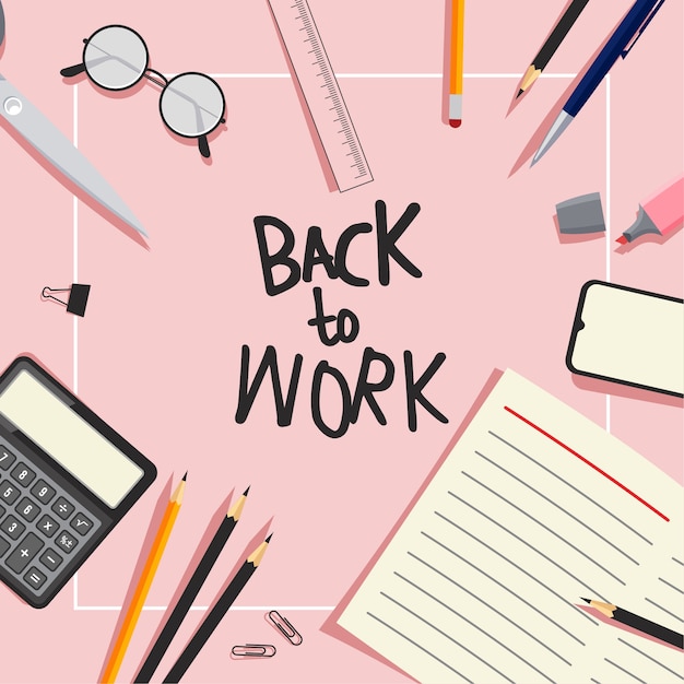 Back to work background